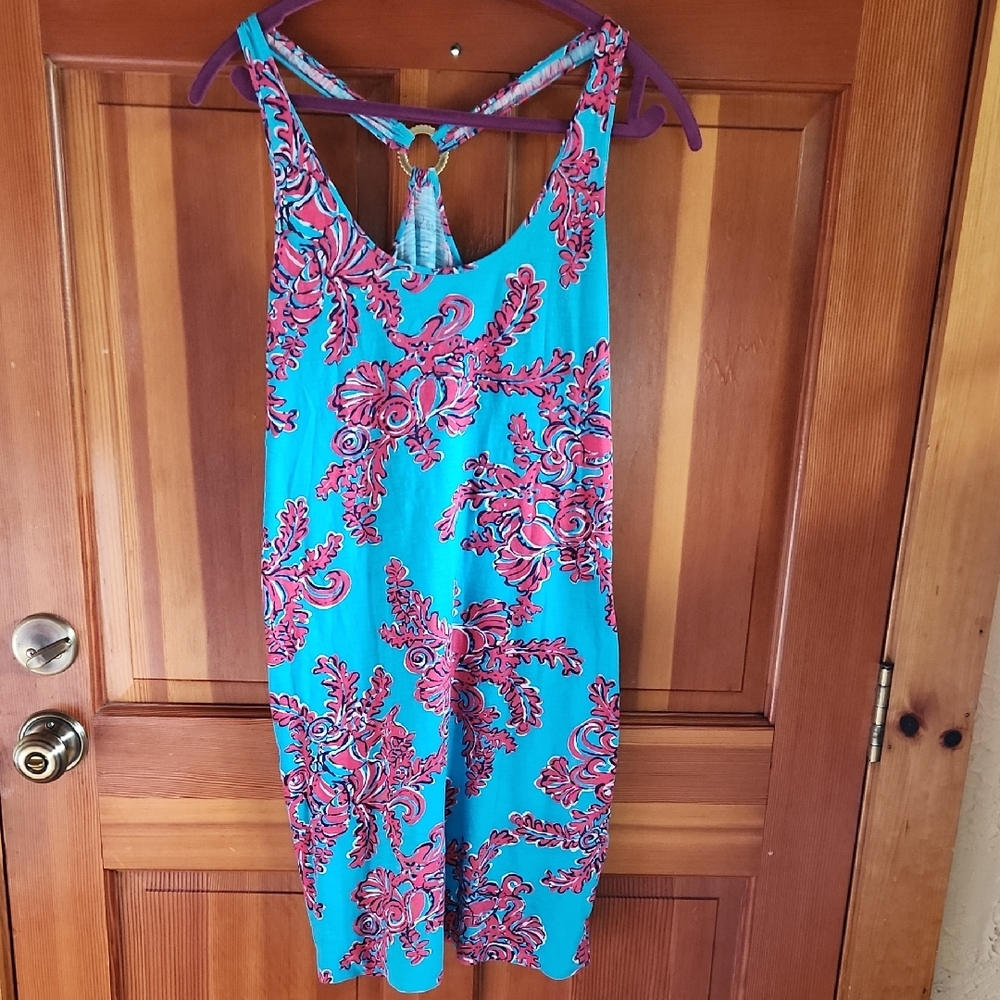Lilly Pulitzer Vibrant Blue and Pink Dress